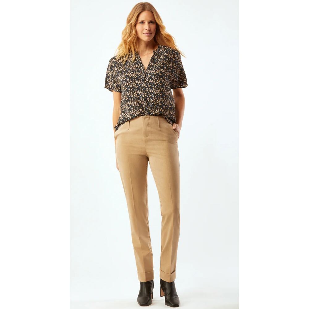 Womens Ecru Tapered Pants